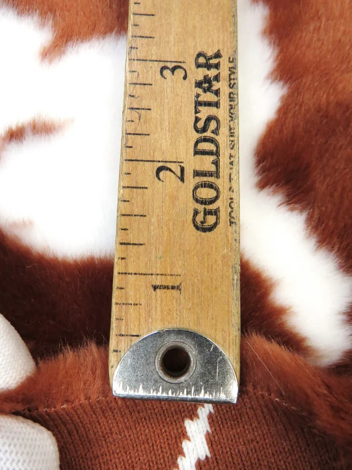 Half Shag Faux Fur Fabric (Cow)(Knit Backing) / Sold By The Yard - Image 6