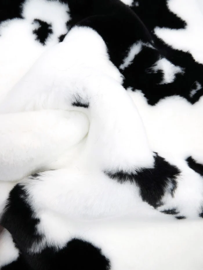 Half Shag Faux Fur Fabric (Cow)(Knit Backing) / Sold By The Yard - Image 10