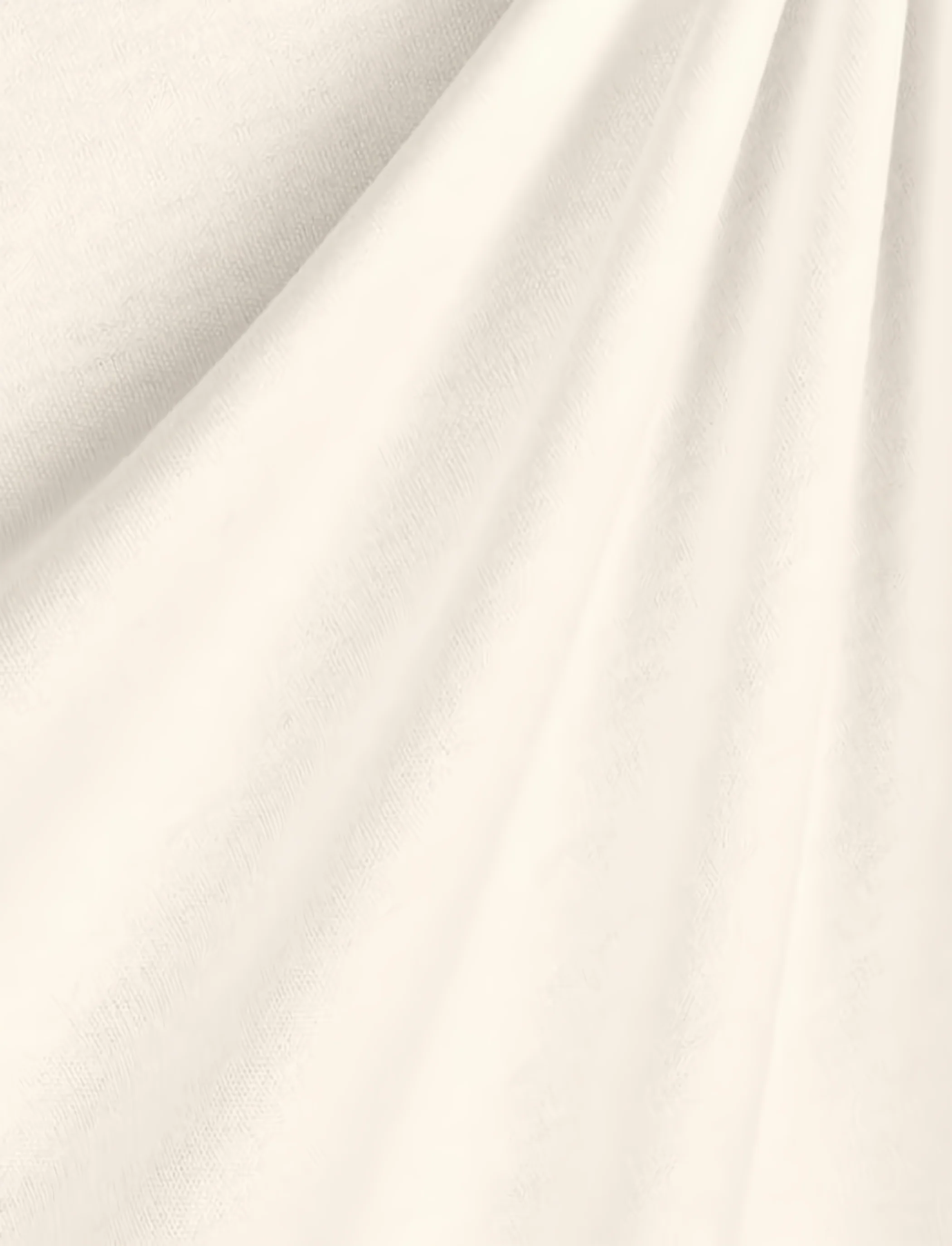 Heavy Interlock Poly Cotton Fabric / Ivory / Sold By The Yard