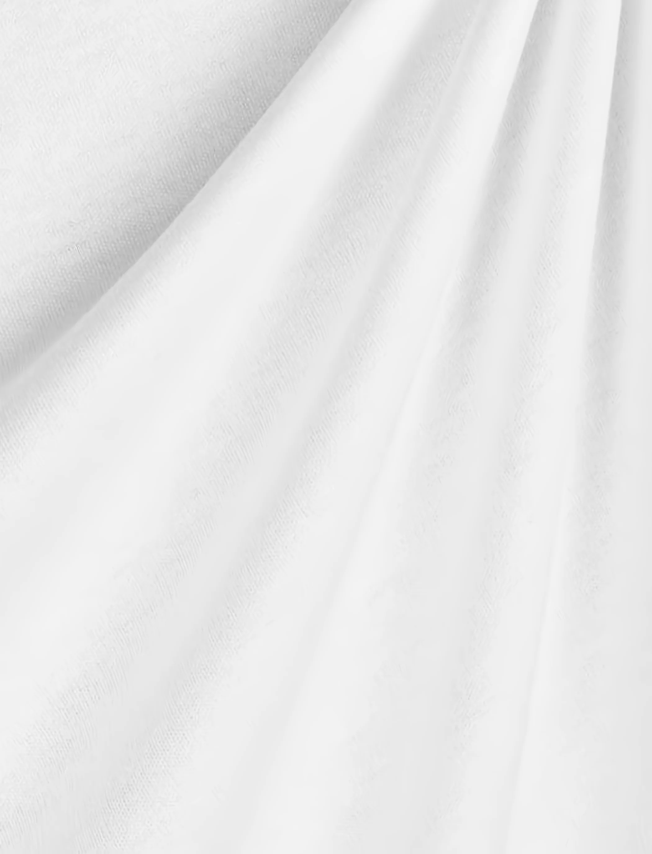 Heavy Interlock Poly Cotton Fabric / White / Sold By The Yard
