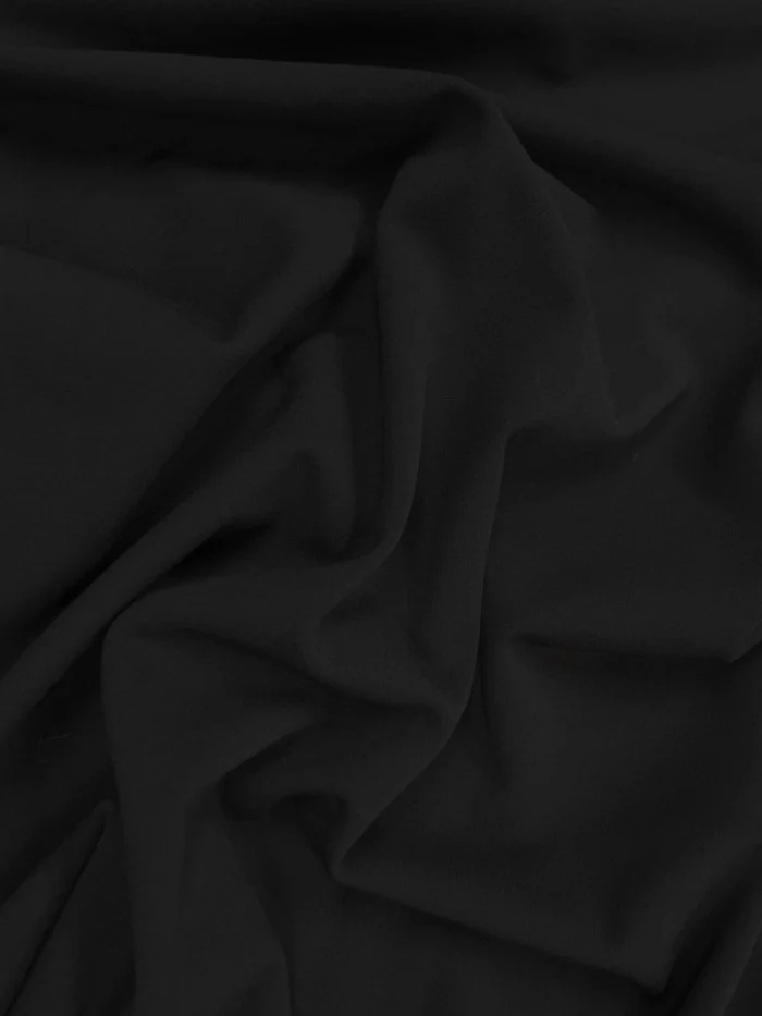 Heavy Stretch Crepe Fabric - Black - Image 2