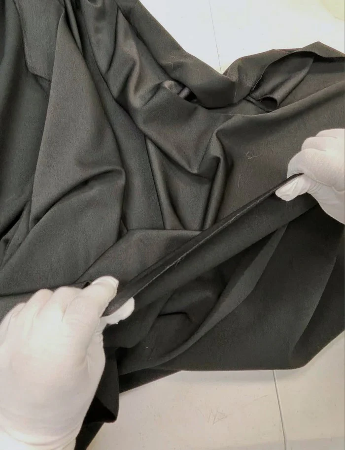 Heavy Stretch Crepe Fabric - Black - Image 4