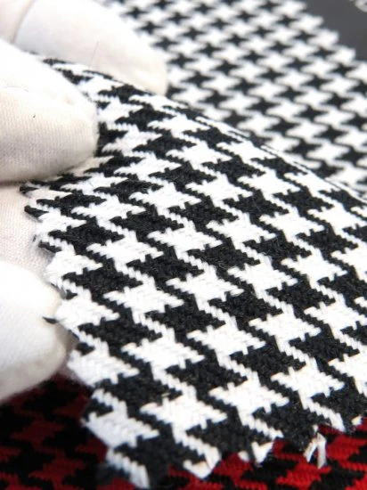 Houndstooth Upholstery Fabric / Charcoal/Gray / Sold By The Yard - Image 4