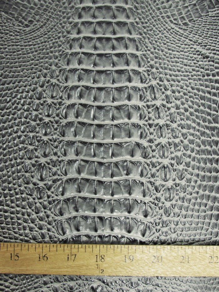 Hydra Gator 3D Embossed Vinyl Fabric / Molasses Brown / By The Roll - 30 Yards - Image 2