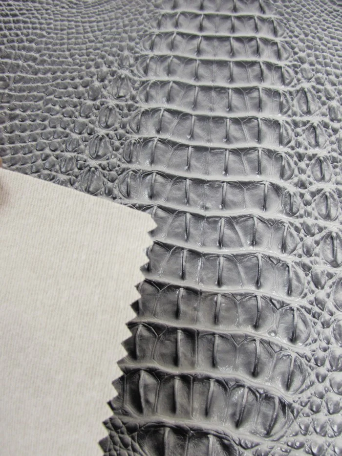 Tide Blue Hydra Gator 3D Embossed Vinyl Fabric / Sold By The Yard - Image 4