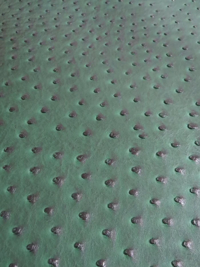 Hydra Gator Green Classic Ostrich Upholstery Vinyl Fabric / Sold By The Yard - Image 2