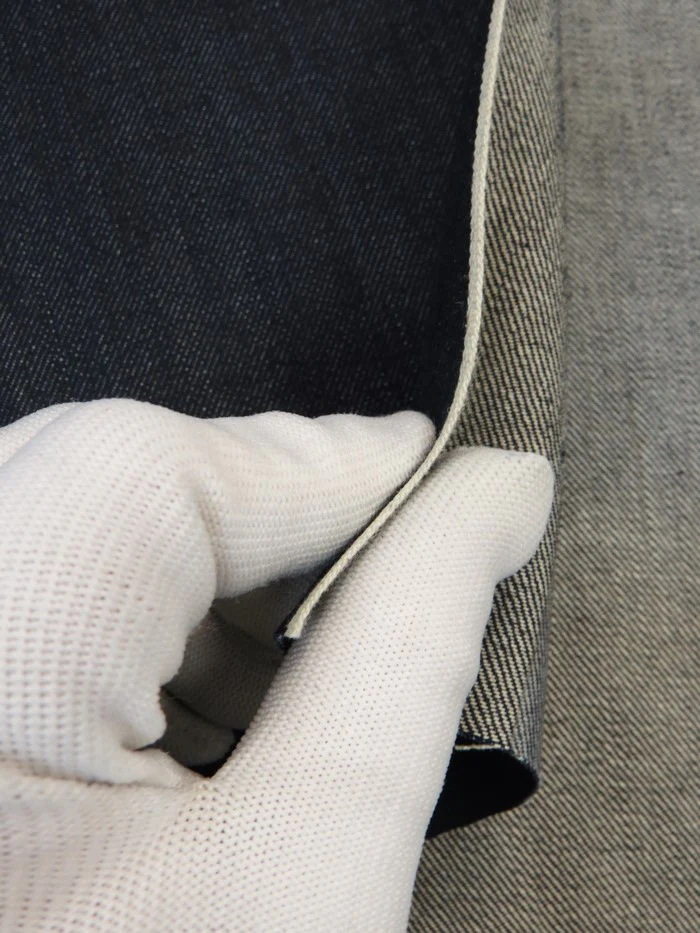 INDIGO USA SELVEDGE DENIM -WHITE TICKER 12OZ - Image 2