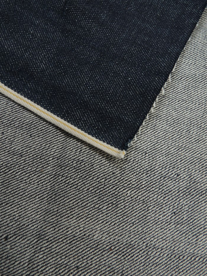 INDIGO USA SELVEDGE DENIM - YELLOW/WHITE TICKER 13OZ - Image 3