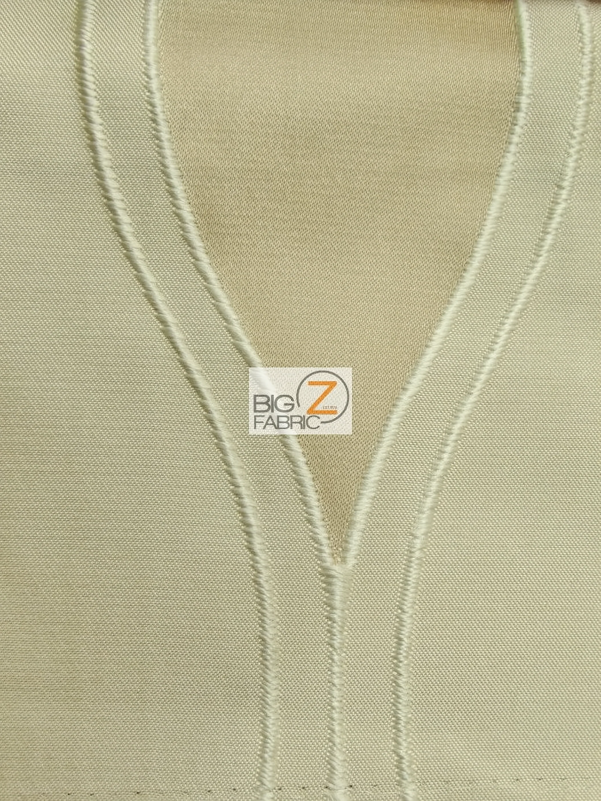 Jazmine Oval Mask Drapery Fabric / Champagne / Sold By The Yard