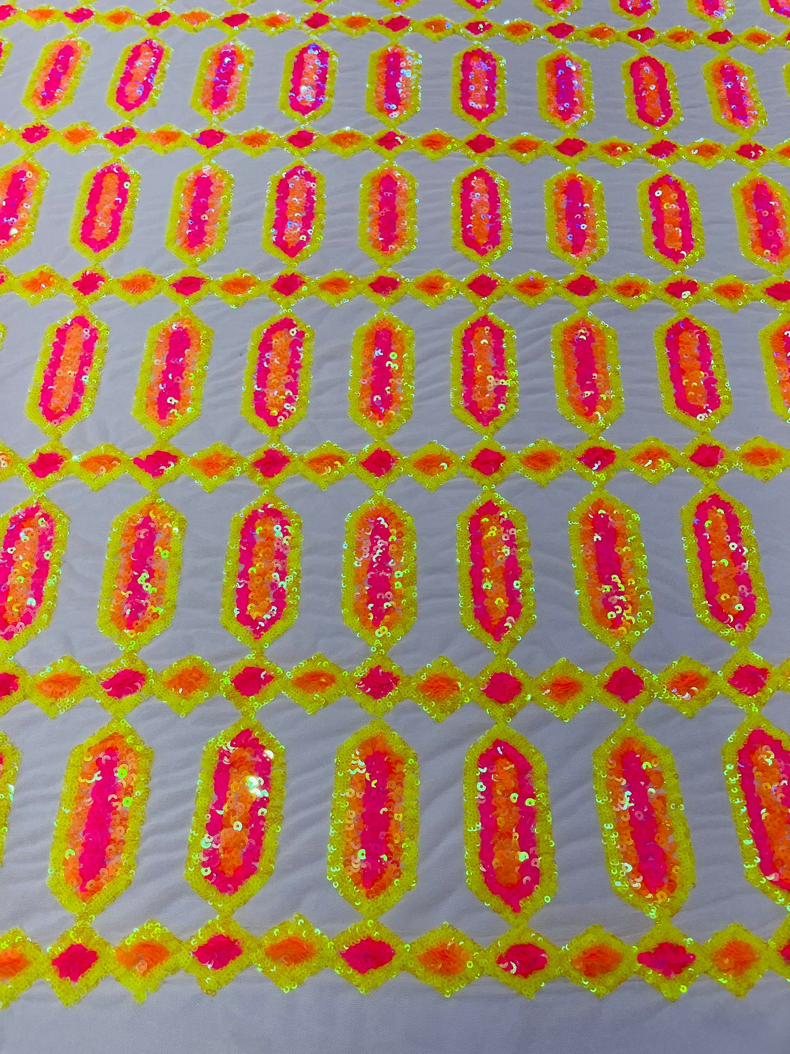 Jewel Iridescent Sequin Stretch Mesh Fabric / Sold by the Yard - Image 13