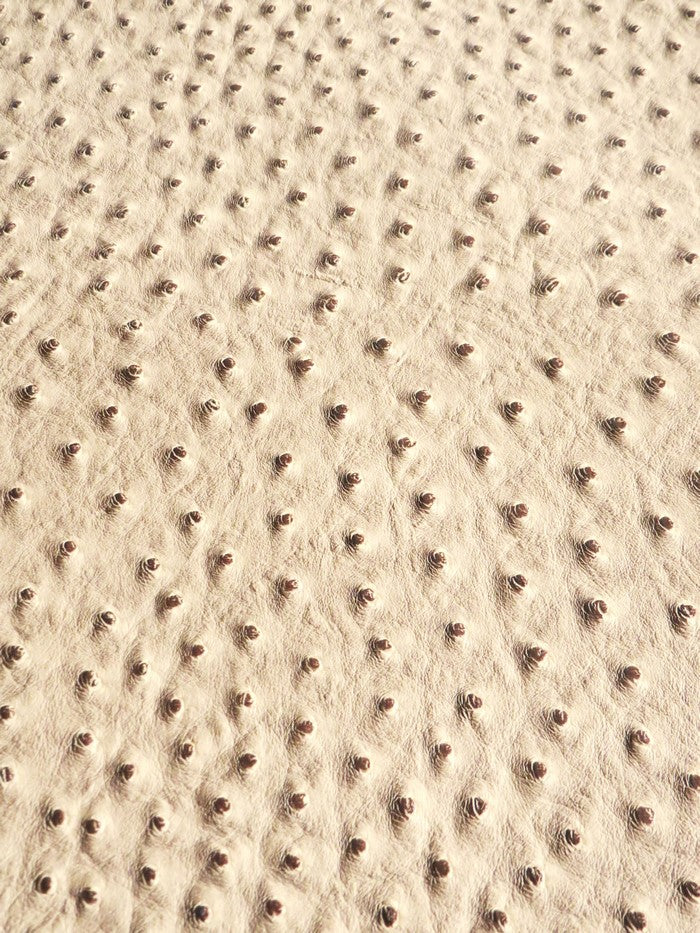 Light Coffee Classic Ostrich Upholstery Vinyl Fabric / By The Roll - 30 Yards - Image 2