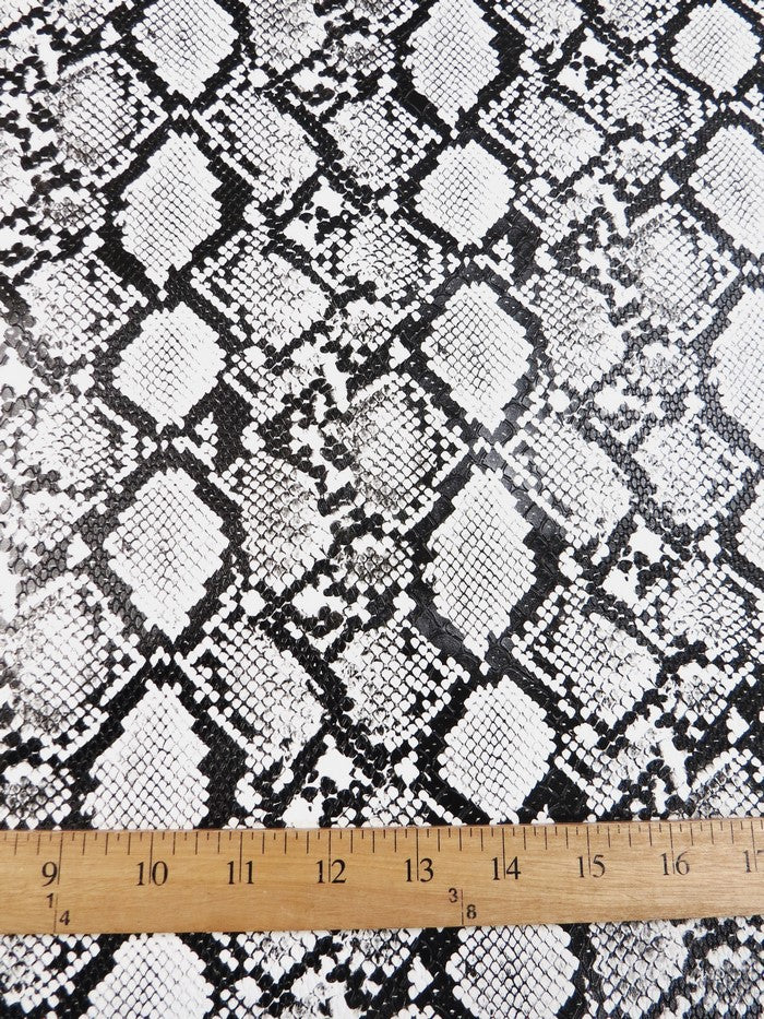 Midnight Blue / Calico Python Snake Vinyl Fabric - Image 4
