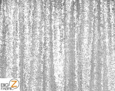 Mini Disc Sequin Nylon Mesh Fabric / Shiny Black / Sold By The Yard - Image 3