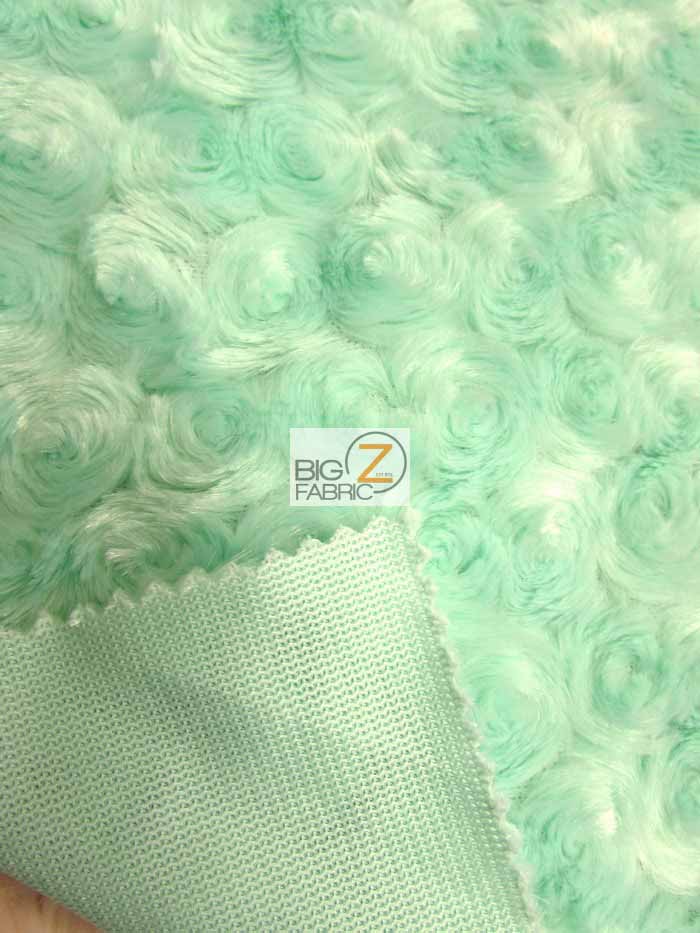 Chocolate Minky Rose/Rosette Floral Baby Soft Fabric / Sold By The Yard - Image 4
