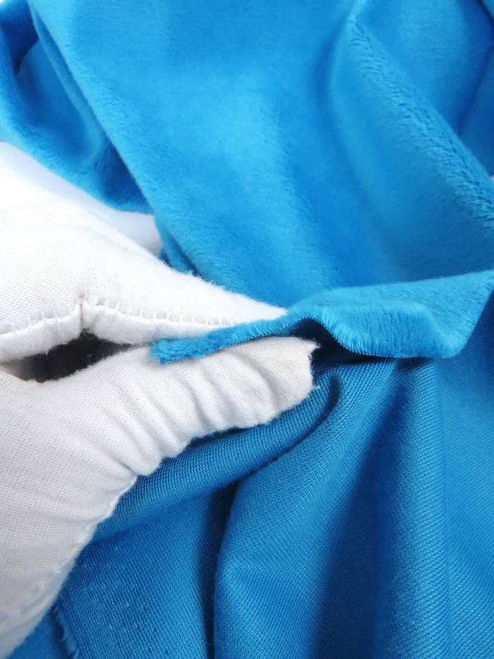 Steel / Minky Solid Baby Soft Fabric  15 Yard Bolt / Free Shipping - Image 2