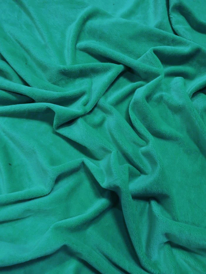 Teal Minky Solid Baby Soft Fabric