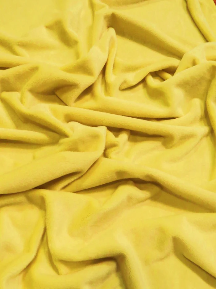Yellow Minky Solid Baby Soft Fabric