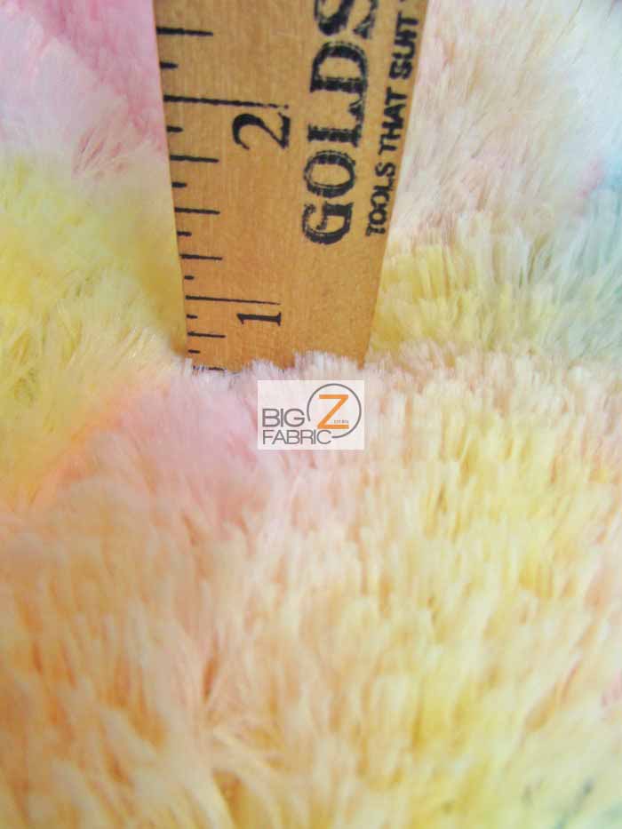 Red Minky Shaggy Baby Soft Fabric / Sold By The Yard - Image 2