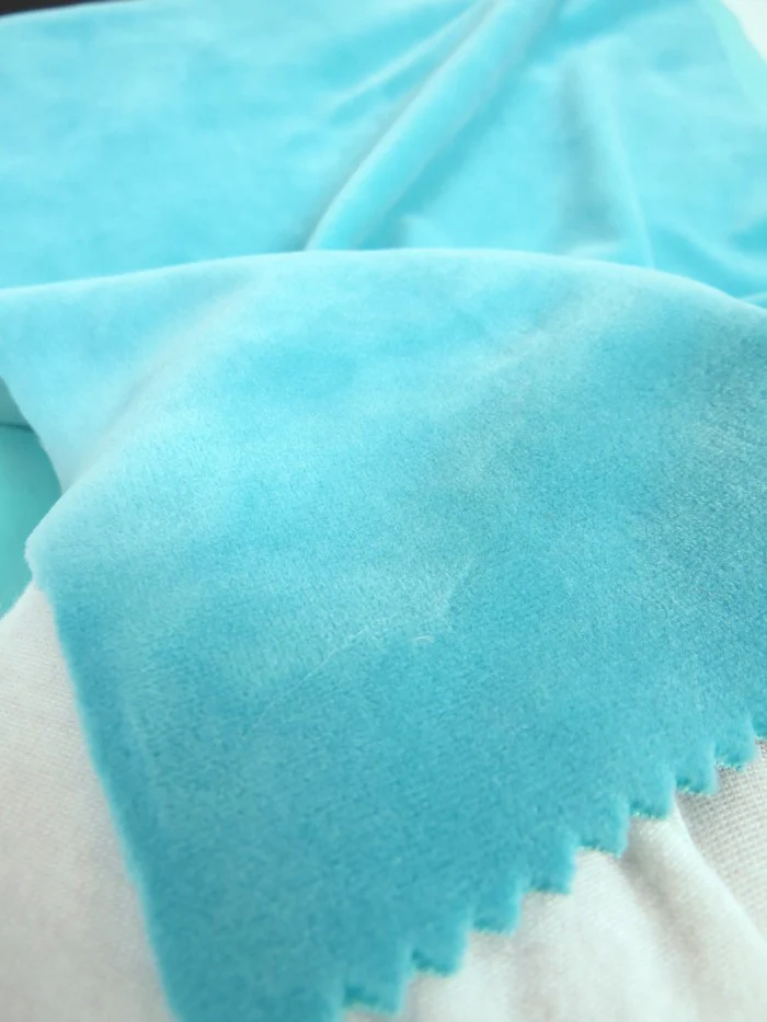 Red Stretch Mochi Plush Minky / Soft Solid Fabric by the Yard - Image 3