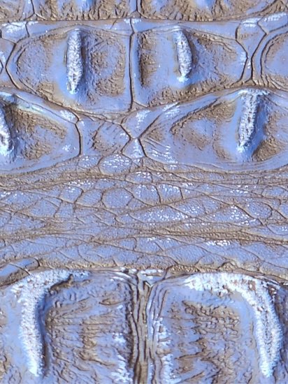 Navy/Blue Metallic Caiman Gator Vinyl - Image 2