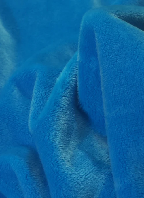 Neon Blue Minky Solid Baby Soft Fabric / 15 Yard Bolt / Free Shipping - Image 2