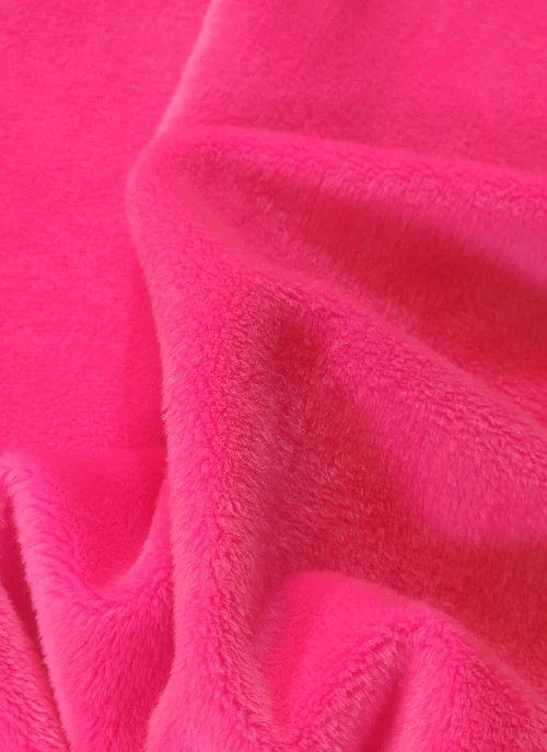 Neon Pink Minky Solid Baby Soft Fabric / 15 Yard Bolt / Free Shipping - Image 2
