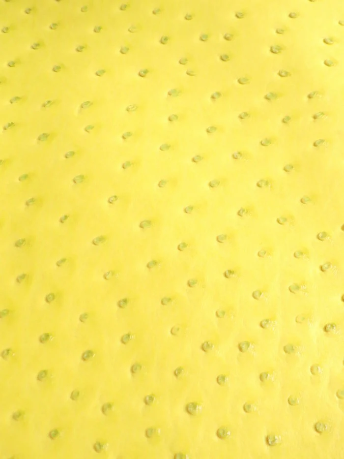 Neon Yellow Classic Ostrich Upholstery Vinyl Fabric / Sold By The Yard - Image 2