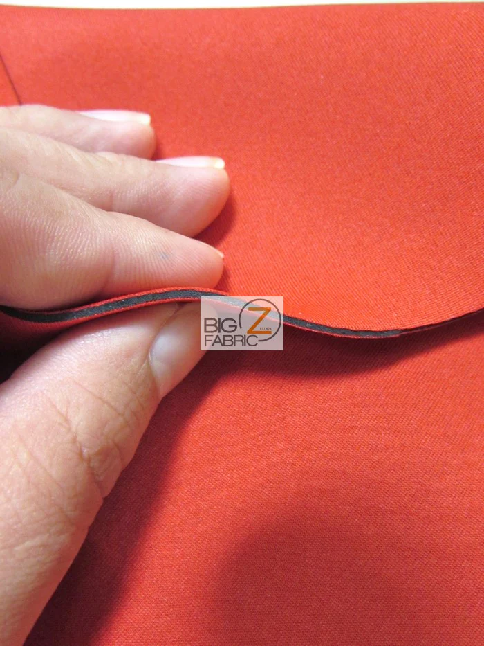 Neoprene Bonded Sponge Waterproof Wetsuit Fabric / 3mm Red / Sold By The Foot - Image 2
