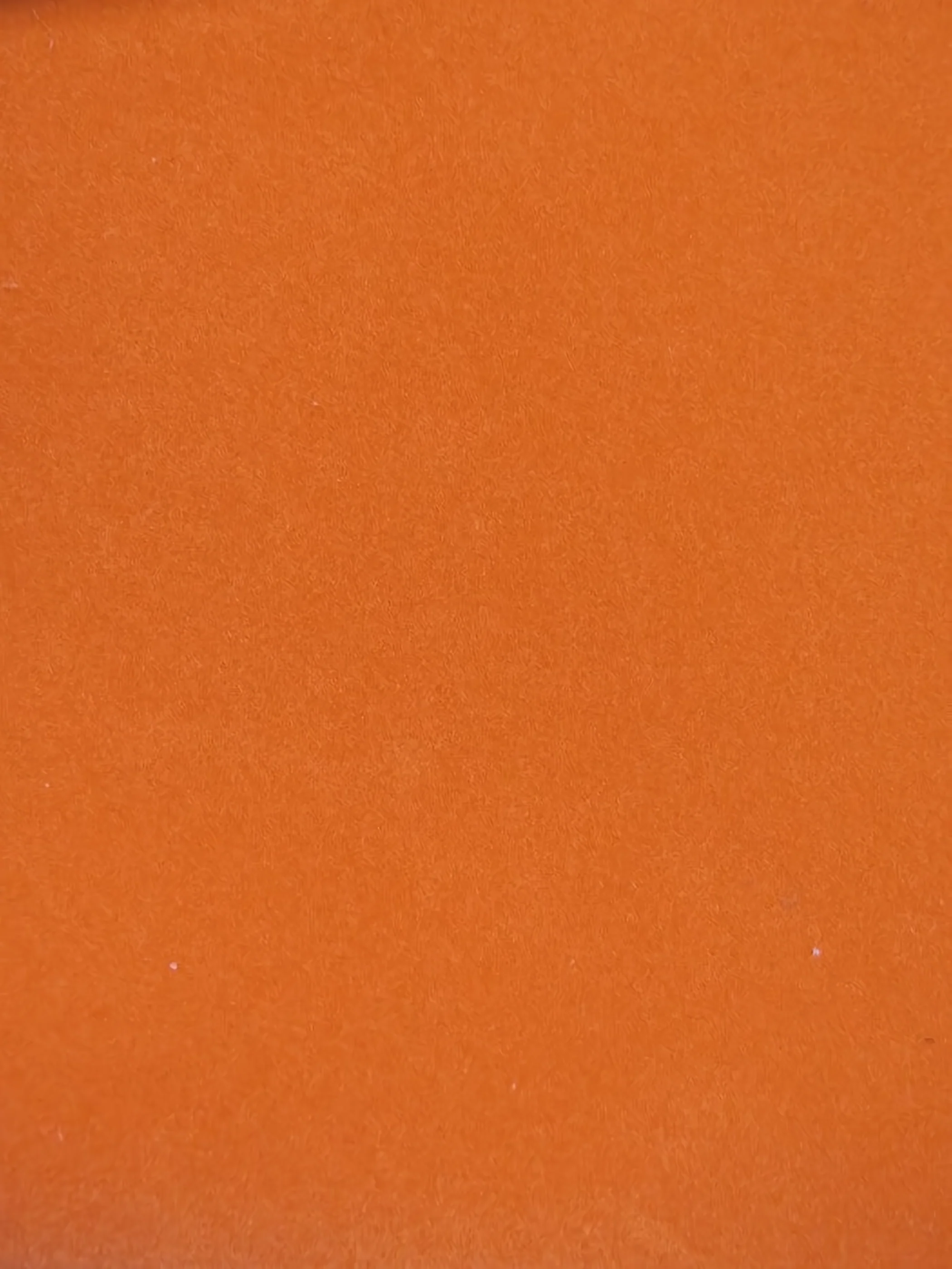 ORANGE Heat Transfer Apparel Flocking Suede PVC Backed Fabric / Sold by the Yard