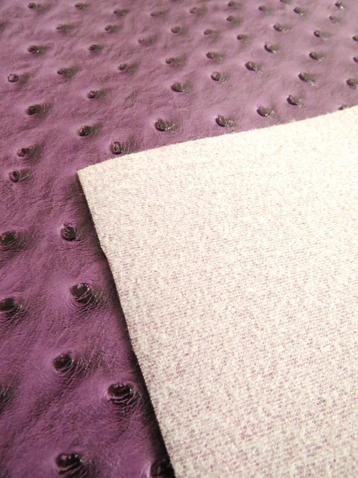 Passion Purple Classic Ostrich Upholstery Vinyl Fabric / By The Roll - 30 Yards - Image 5