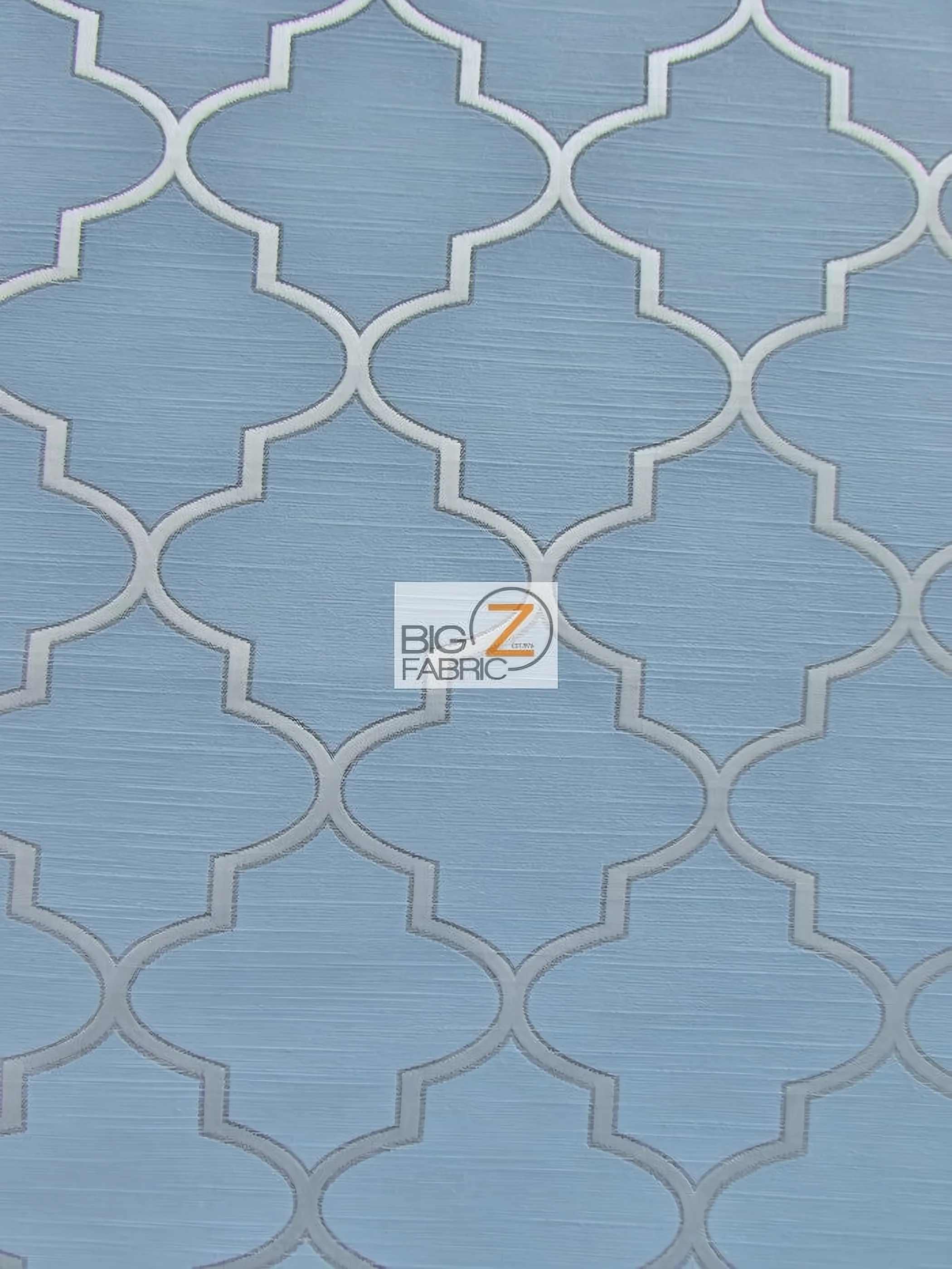 Persian Quatrefoil Upholstery Fabric / Malibu / Sold By The Yard