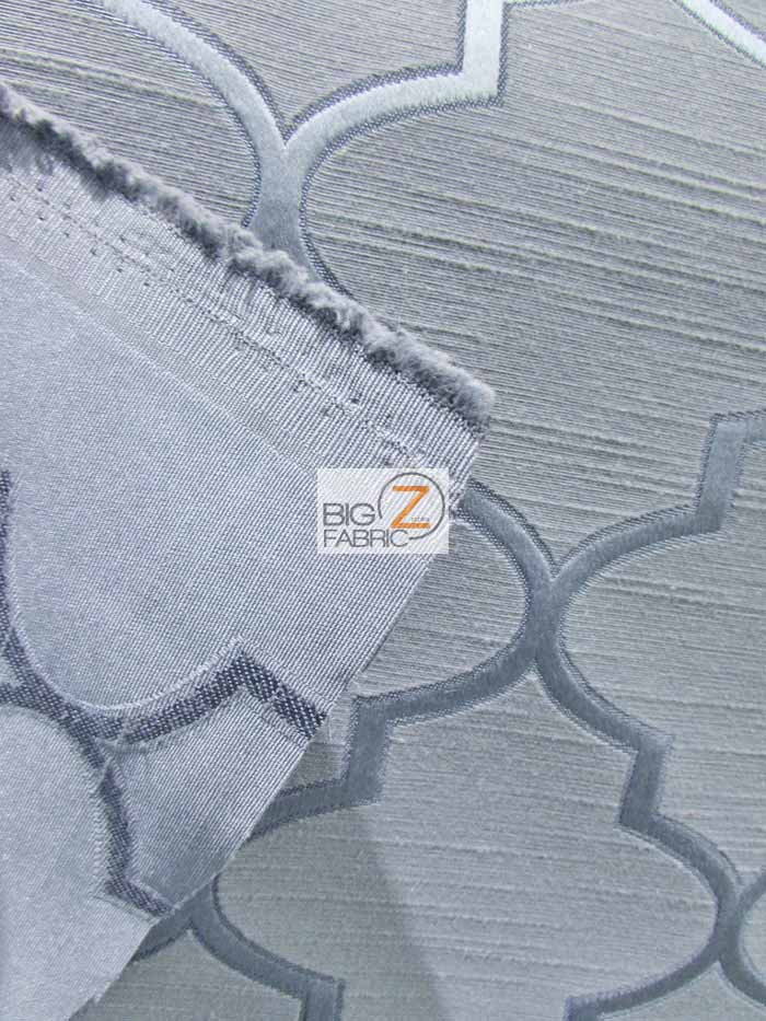 Persian Quatrefoil Upholstery Fabric / Pearl / Sold By The Yard - Image 2