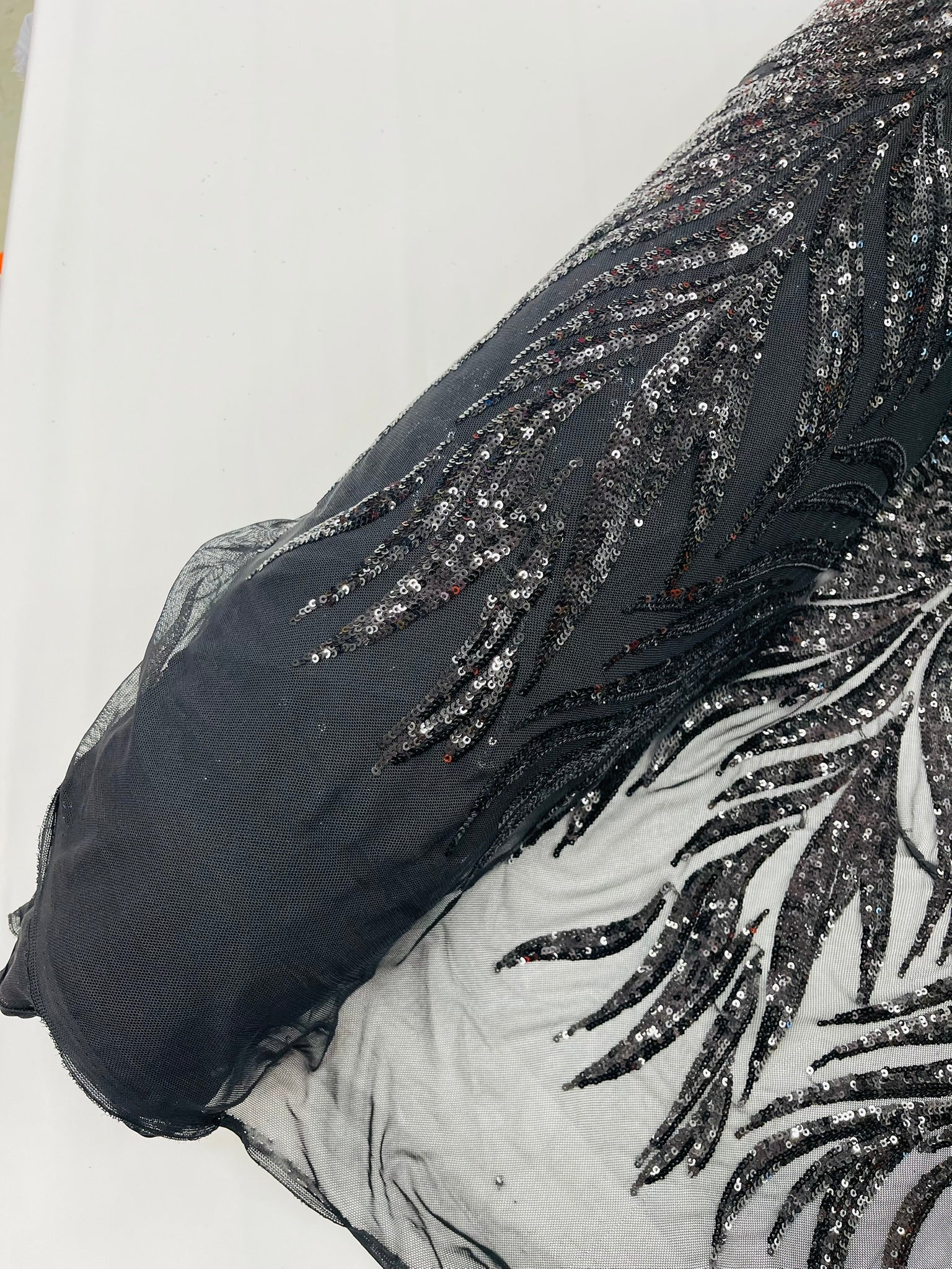 Phoenix Feather Sequin Stretch Mesh Fabric / Sold by the Yard - Image 15