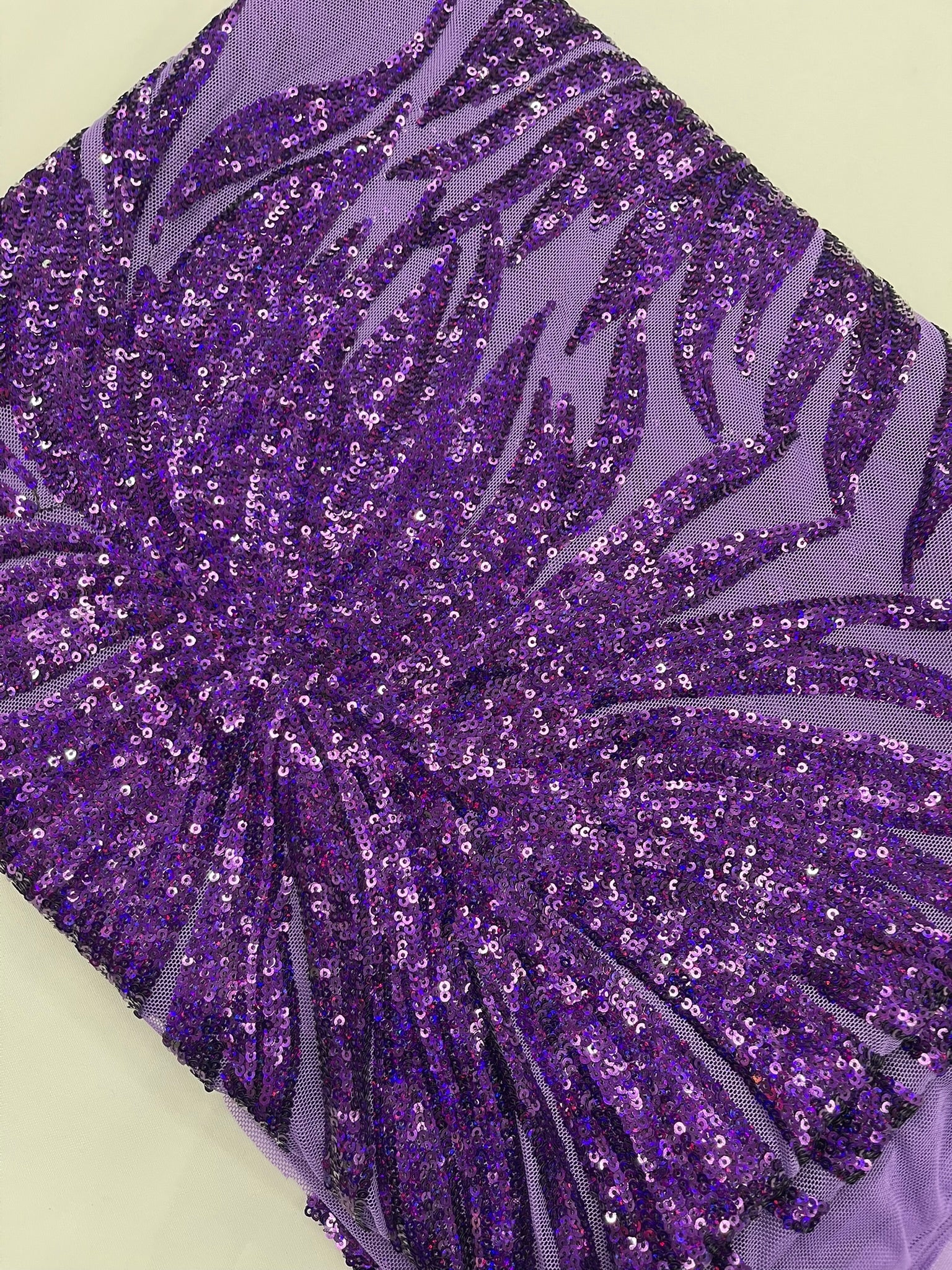 Phoenix Feather Sequin Stretch Mesh Fabric / Sold by the Yard - Image 31