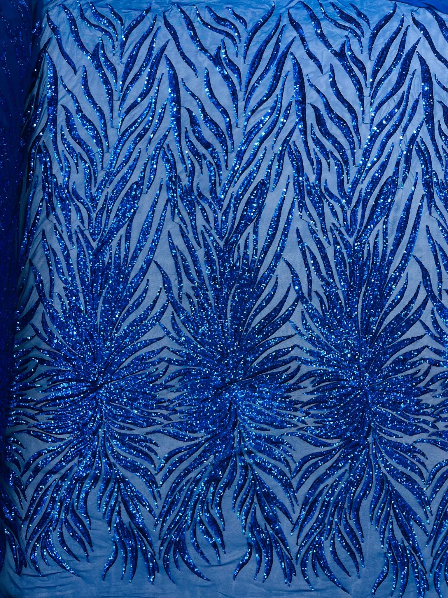 Phoenix Feather Sequin Stretch Mesh Fabric / Sold by the Yard - Image 36