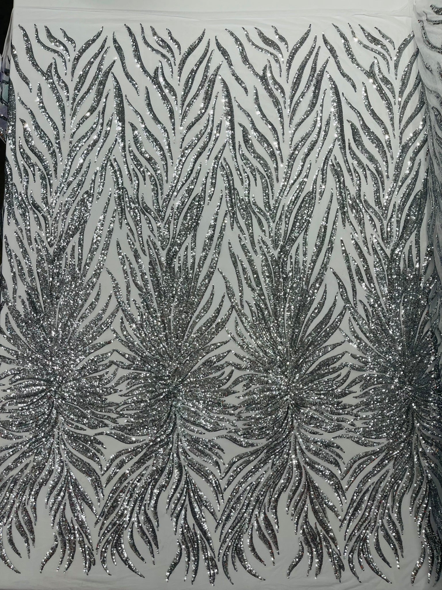 Phoenix Feather Sequin Stretch Mesh Fabric / Sold by the Yard - Image 38