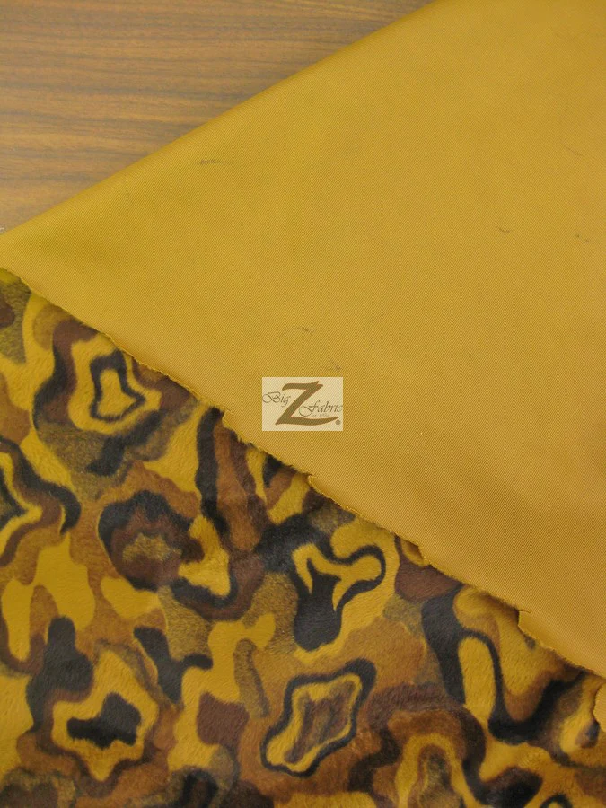 Pink Velboa Animal Camouflage Short Pile Fabric / By The Roll - 25 Yards - Image 2