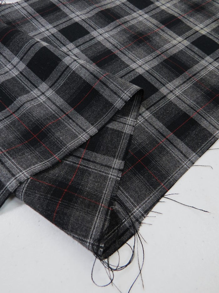 Plaid Stretch Shirting Fabric - Image 3