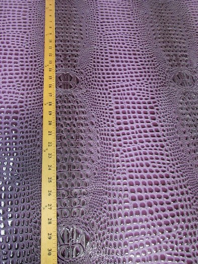 Poison Green Florida Gator 3D Embossed Vinyl Fabric / Sold By The Yard - Image 5