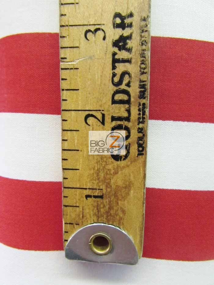 Poly Cotton 1/2 Inch Stripe Fabric / Black/Red / 50 Yard Bolt - Image 3