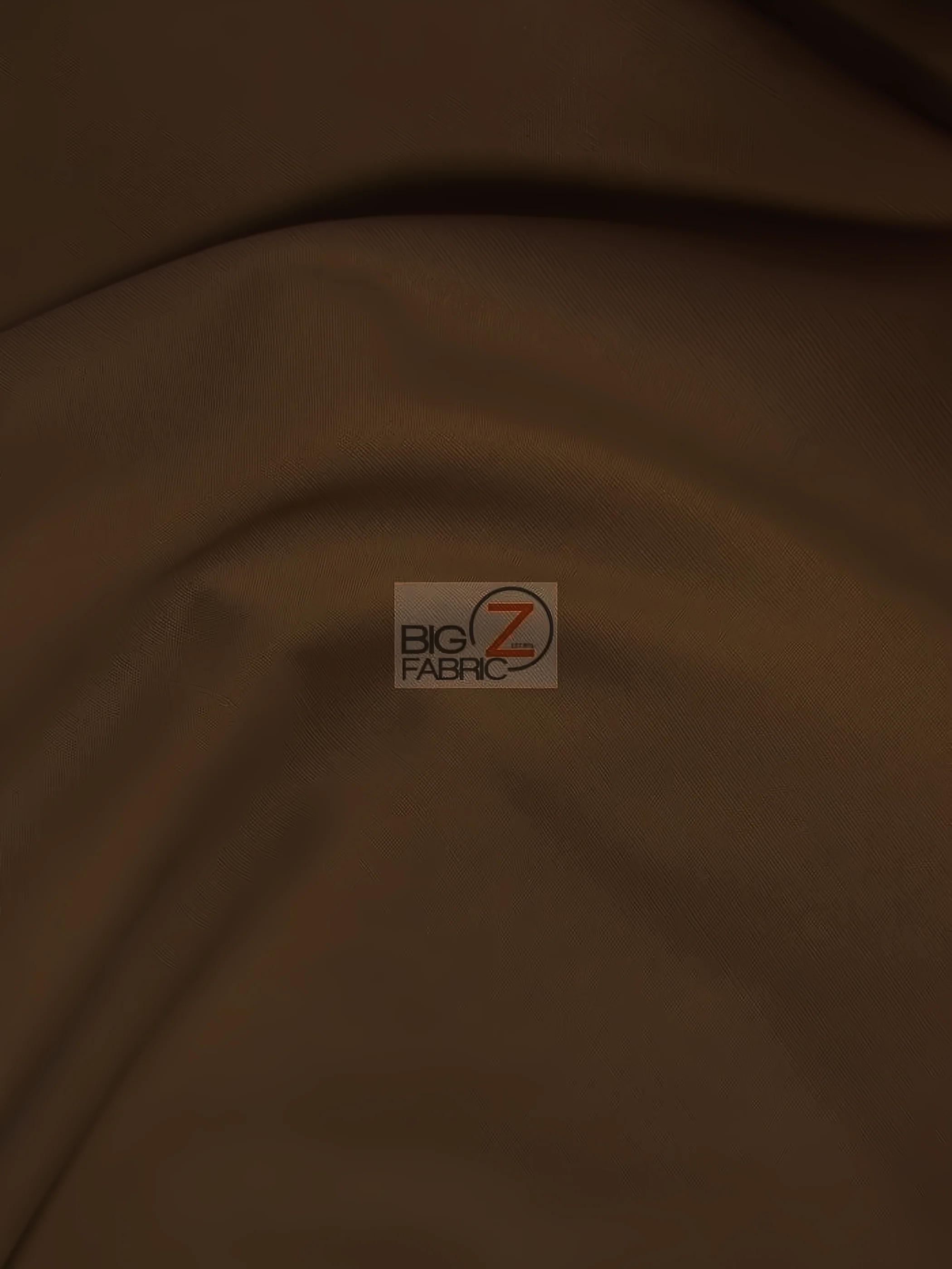 Poly Cotton Fabric Solid Heavyweight Uniform / Brown / Sold By The Yard