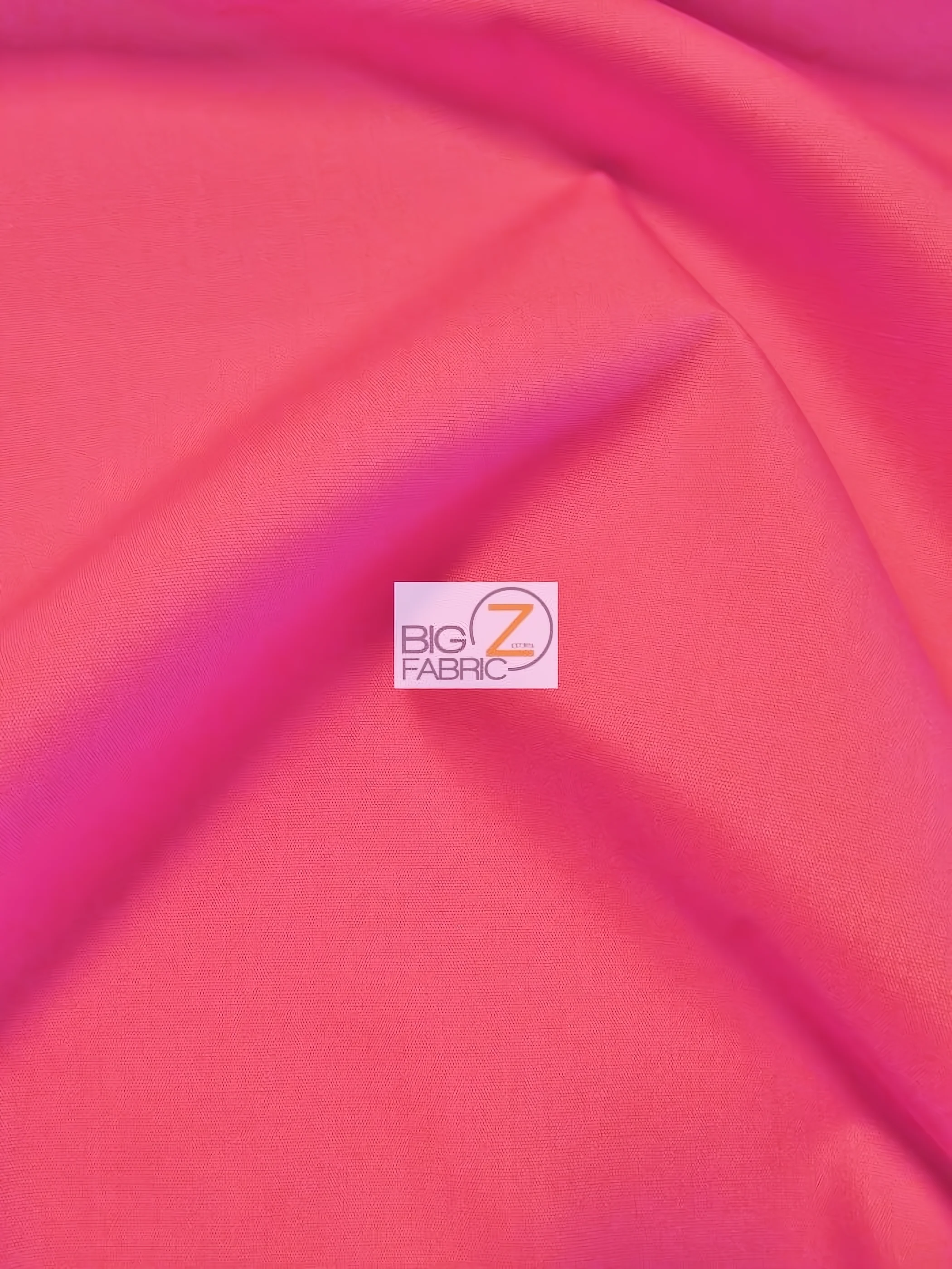 Poly Cotton Fabric Solid Heavyweight Uniform / Hot Pink / Sold By The Yard