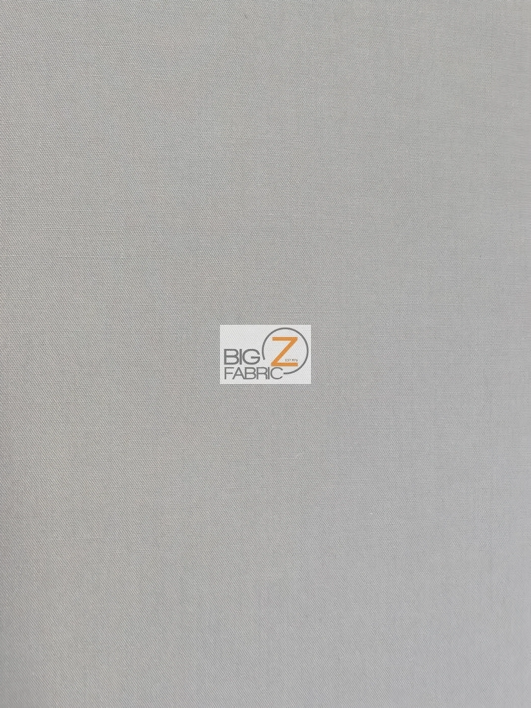 Poly Cotton Fabric Solid Heavyweight Uniform / Silver / Sold By The Yard