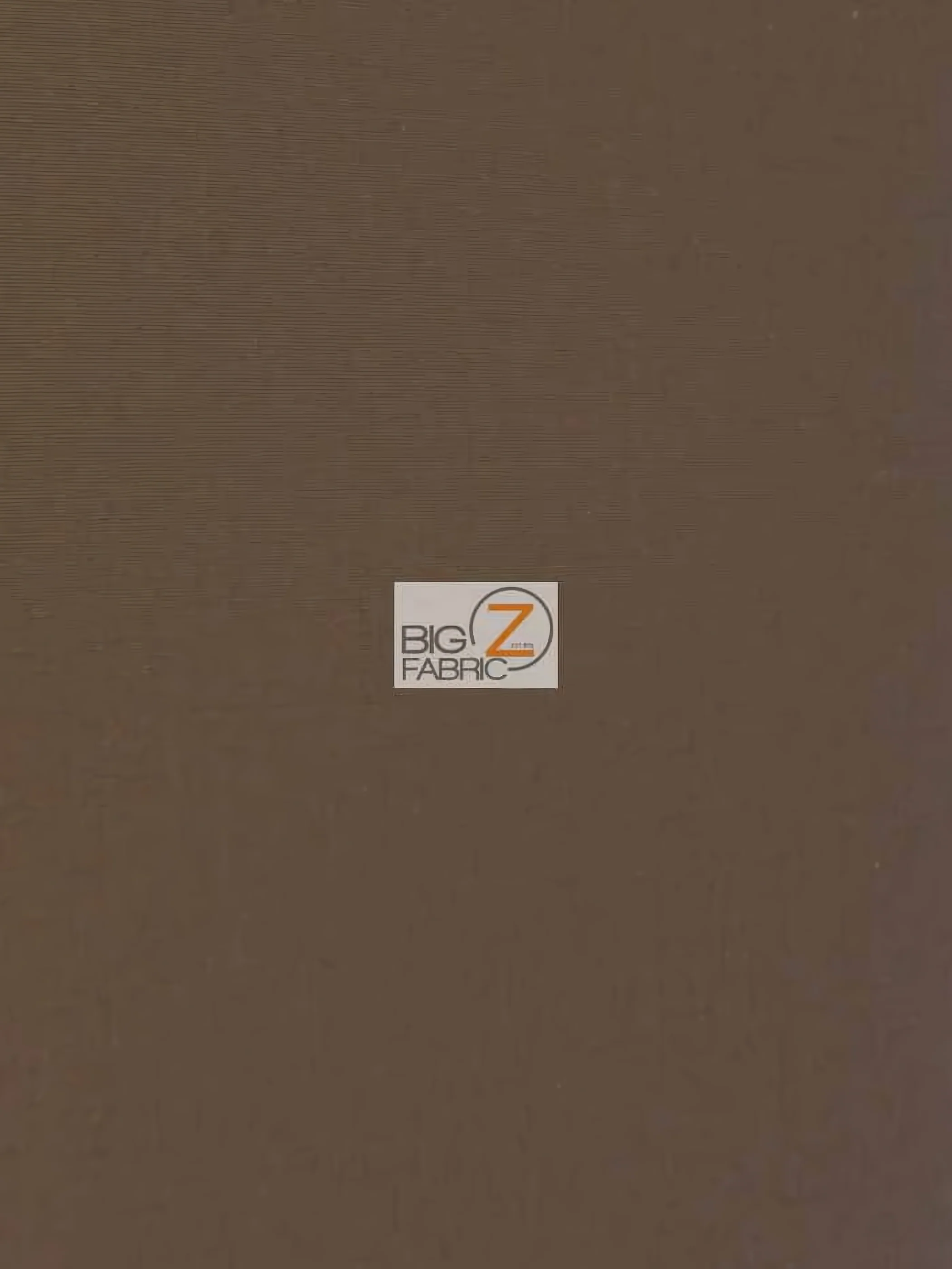Poly Cotton Solid Fabric / Brown / 30 Yard Bolt