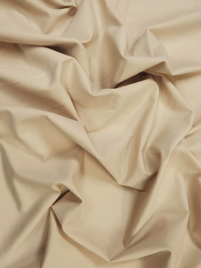 Ponte De Roma Jersey Knit Spandex Fabric / Oatmeal / Sold By The Yard