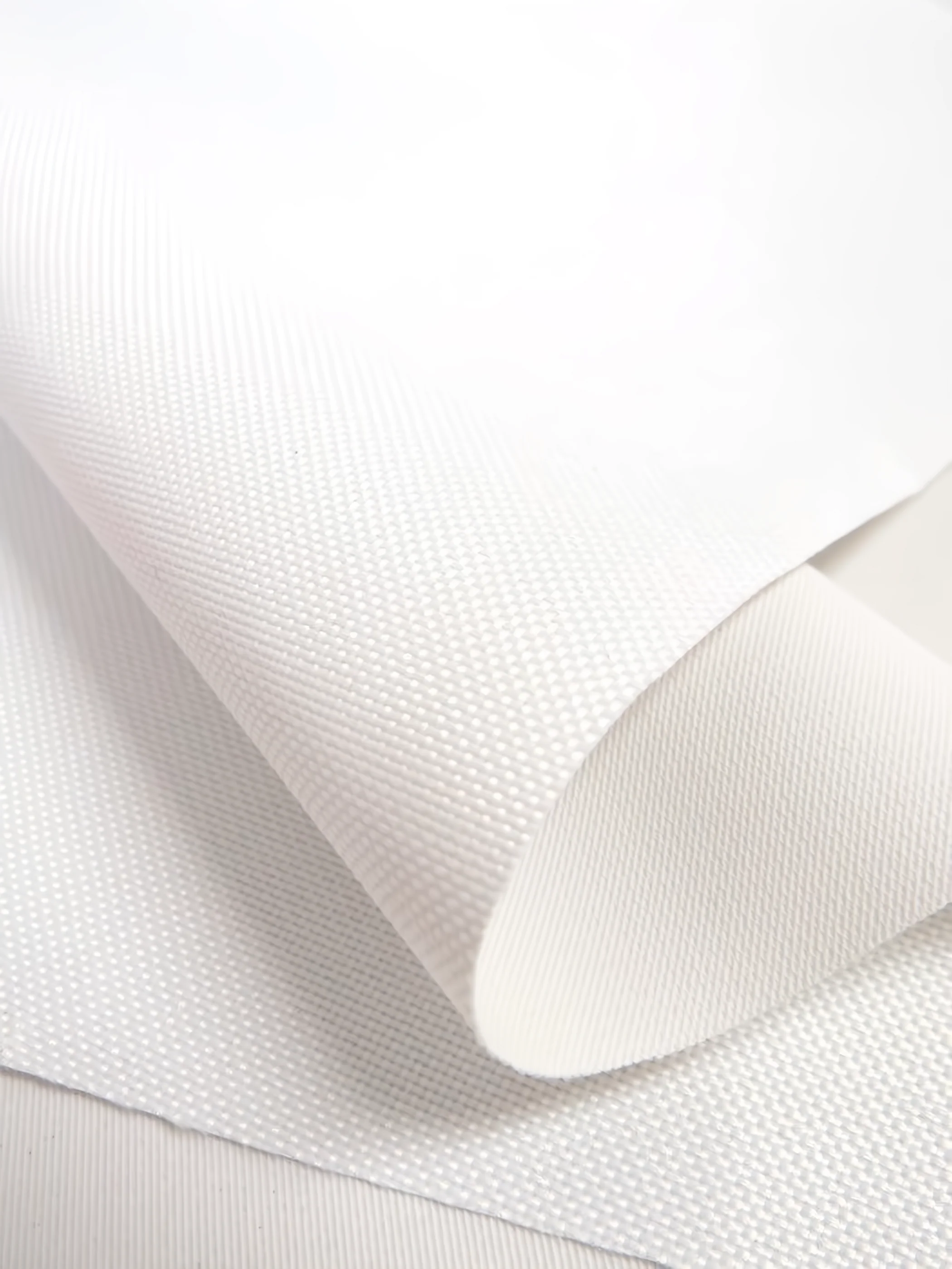 Premium Canvas PVC Outdoor Waterproof Fabric / White / Sold By The Yard