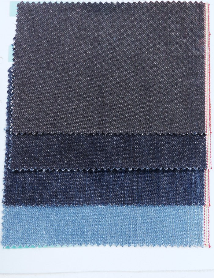 Premium Selvedge Denim Fabric – Blue - Gold/Red Ticker/ By The Yard - Image 3