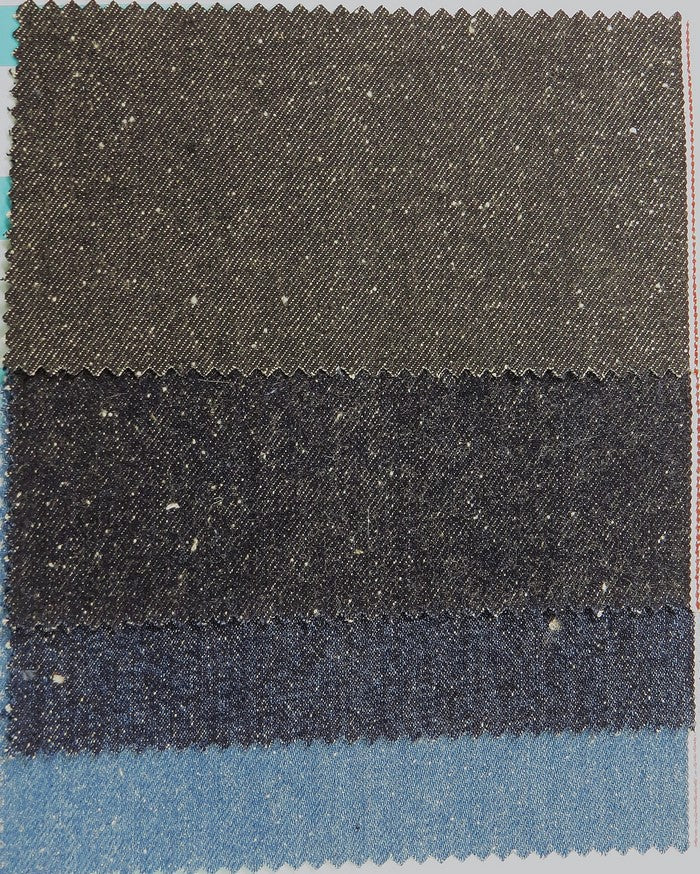 Premium Selvedge Denim Fabric – Speckle Indigo Blue / By the Yard - Image 2
