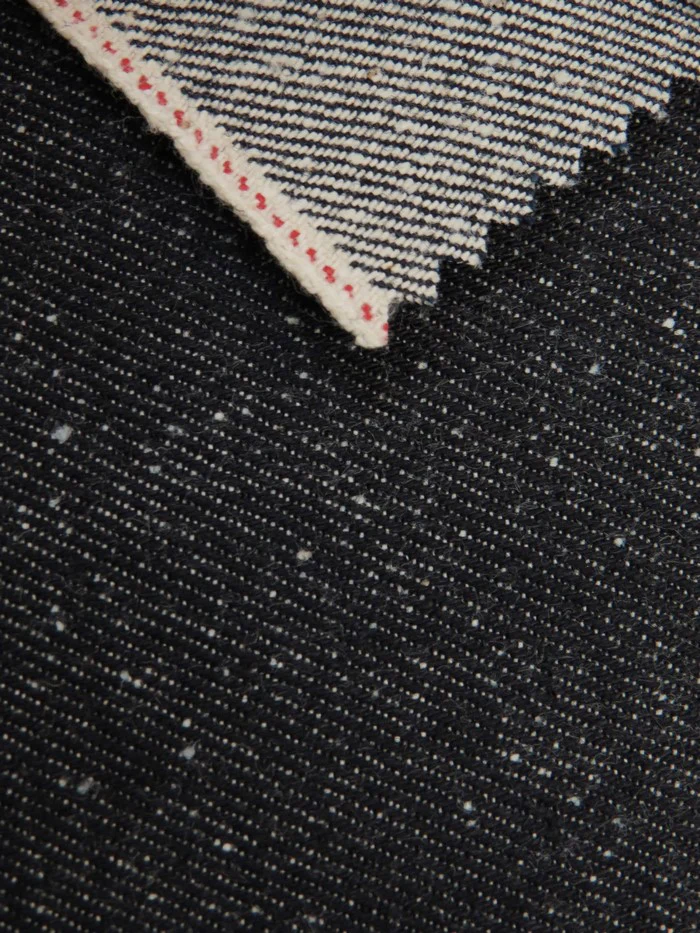Premium Selvedge Denim Fabric – Speckle Indigo Blue / By the Yard - Image 4