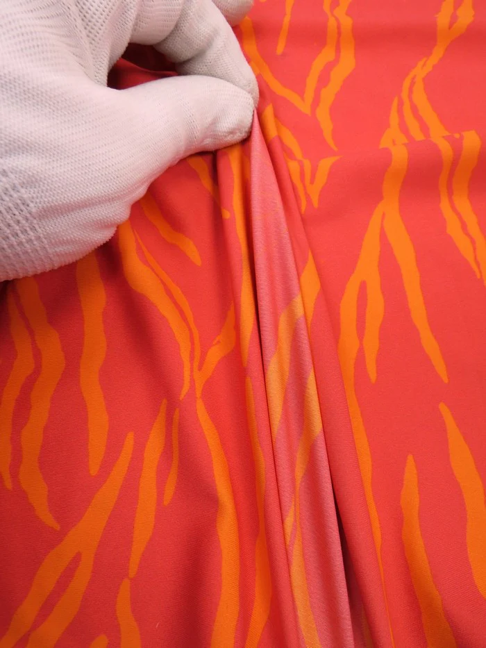 PRINTED SPANDEX FABRIC- NEON TIGER - Image 2